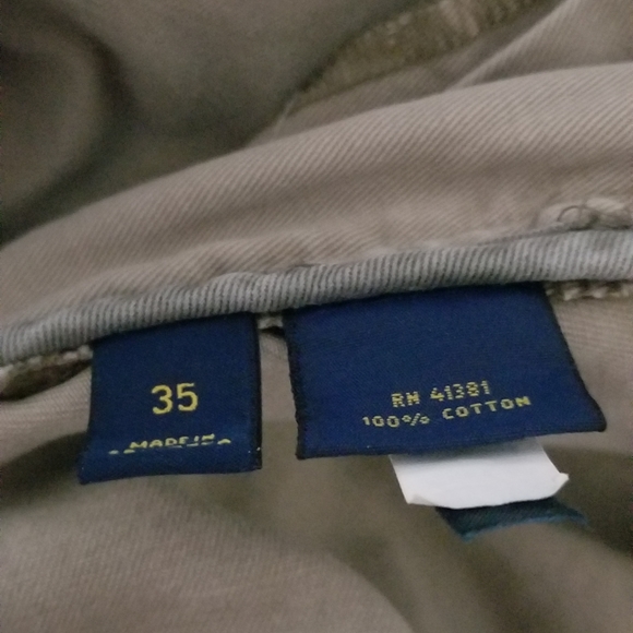 Polo Ralph Lauren Shorts Mens 35 Khaki Cargo 6 Pockets Classic Chino - Picture 4 of 7